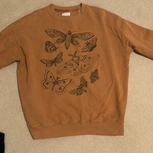 American Eagle Brown Butterfly Sweater